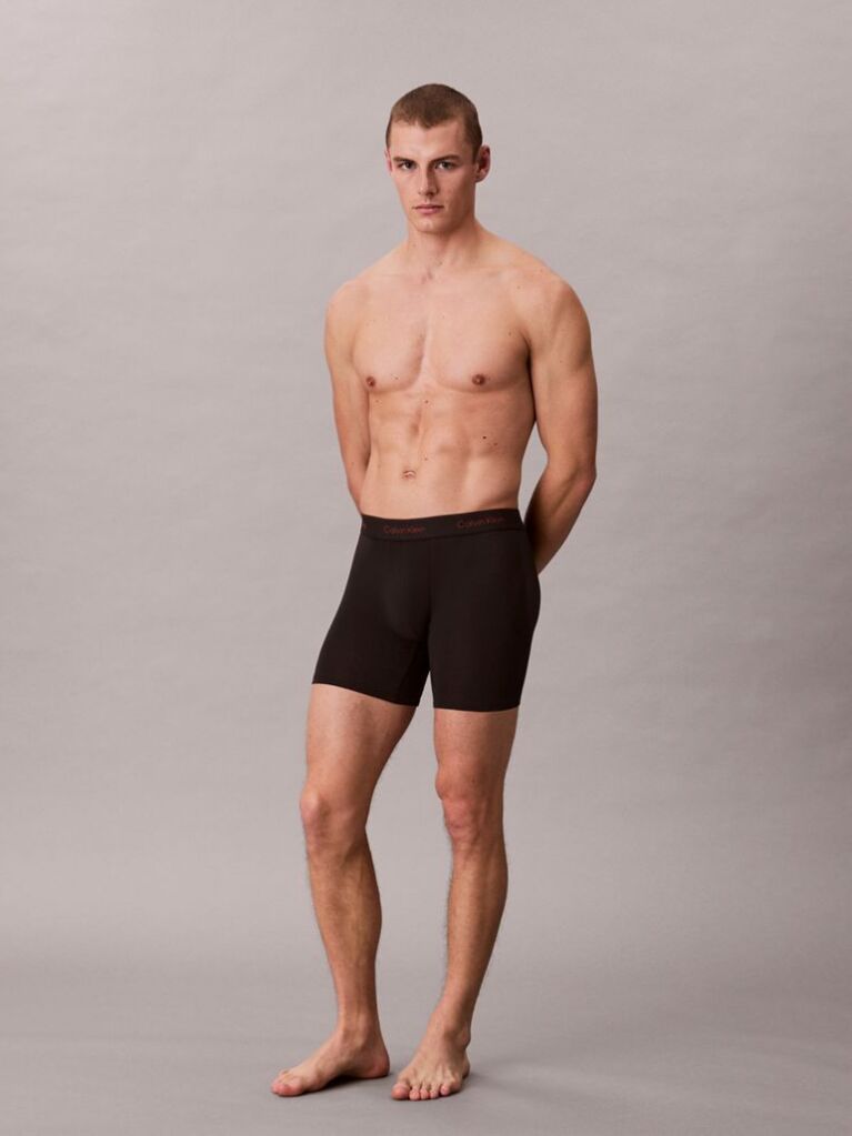 Black 3 Pack Boxer Briefs - Icon Cotton Stretch  Men