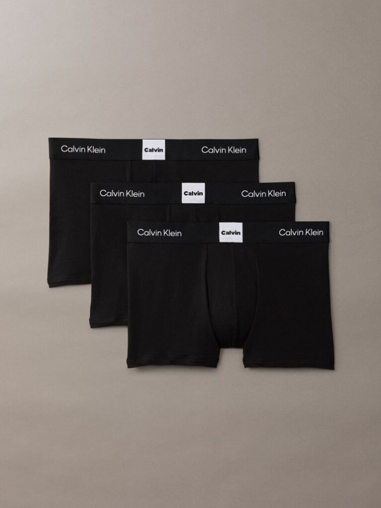 Black 3 Pack Trunks - Icon Logo Graphic  Men