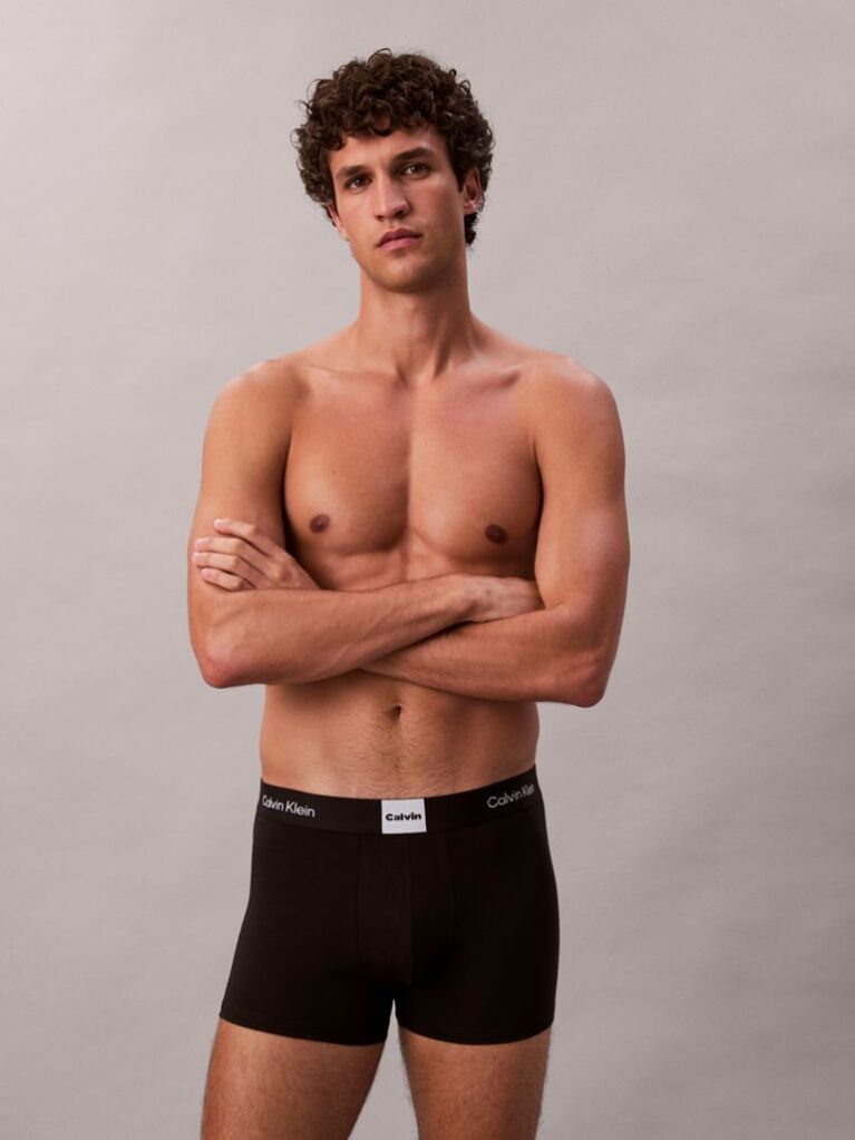 Black 3 Pack Trunks - Icon Logo Graphic  Men