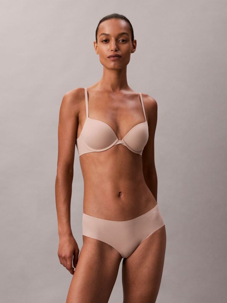 Bej Sutien Push-Up Cu Decolteu Adanc – Perfectly Fit  Femei