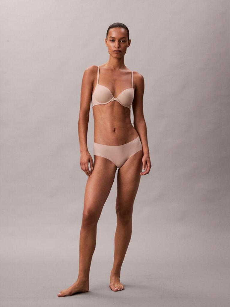 Bej Sutien Push-Up Cu Decolteu Adanc – Perfectly Fit  Femei