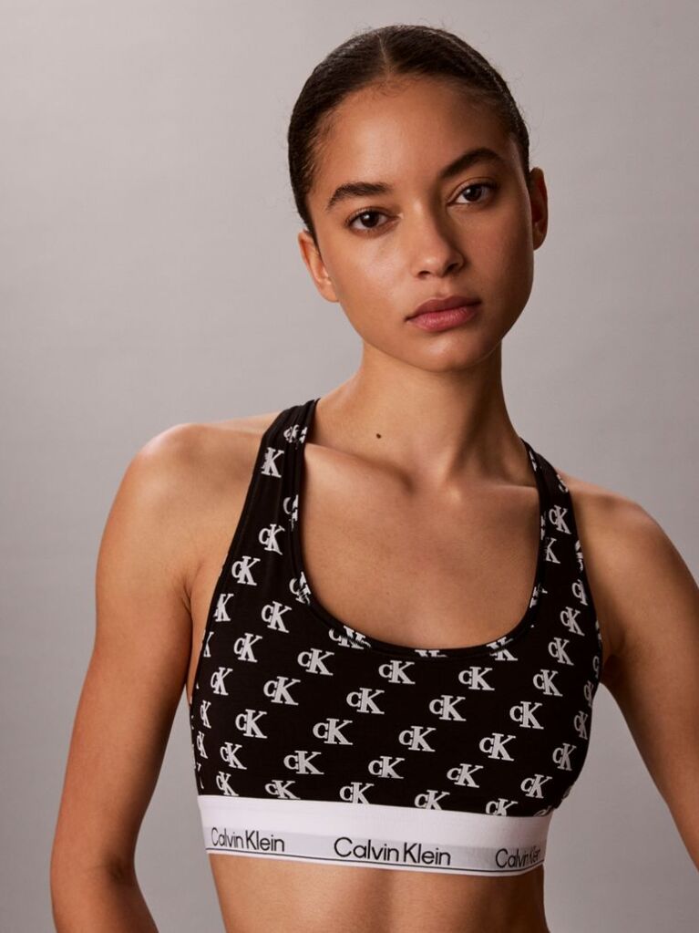 Negru Bralette Fara Captuseala – Icon Cotton Modal  Femei