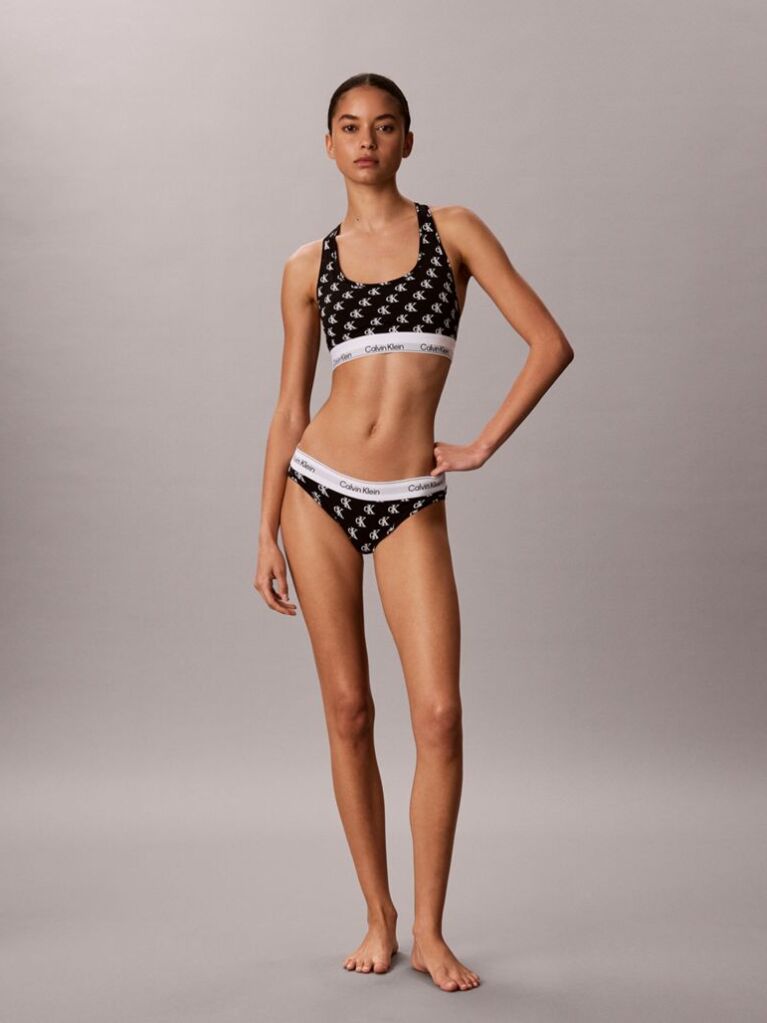 Negru Bralette Fara Captuseala – Icon Cotton Modal  Femei