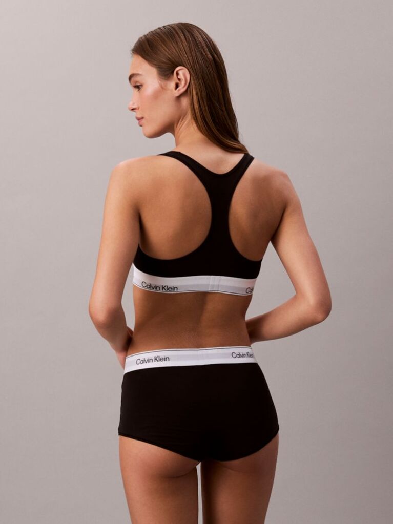 Negru Bralette Fara Captuseala – Icon Cotton Modal  Femei