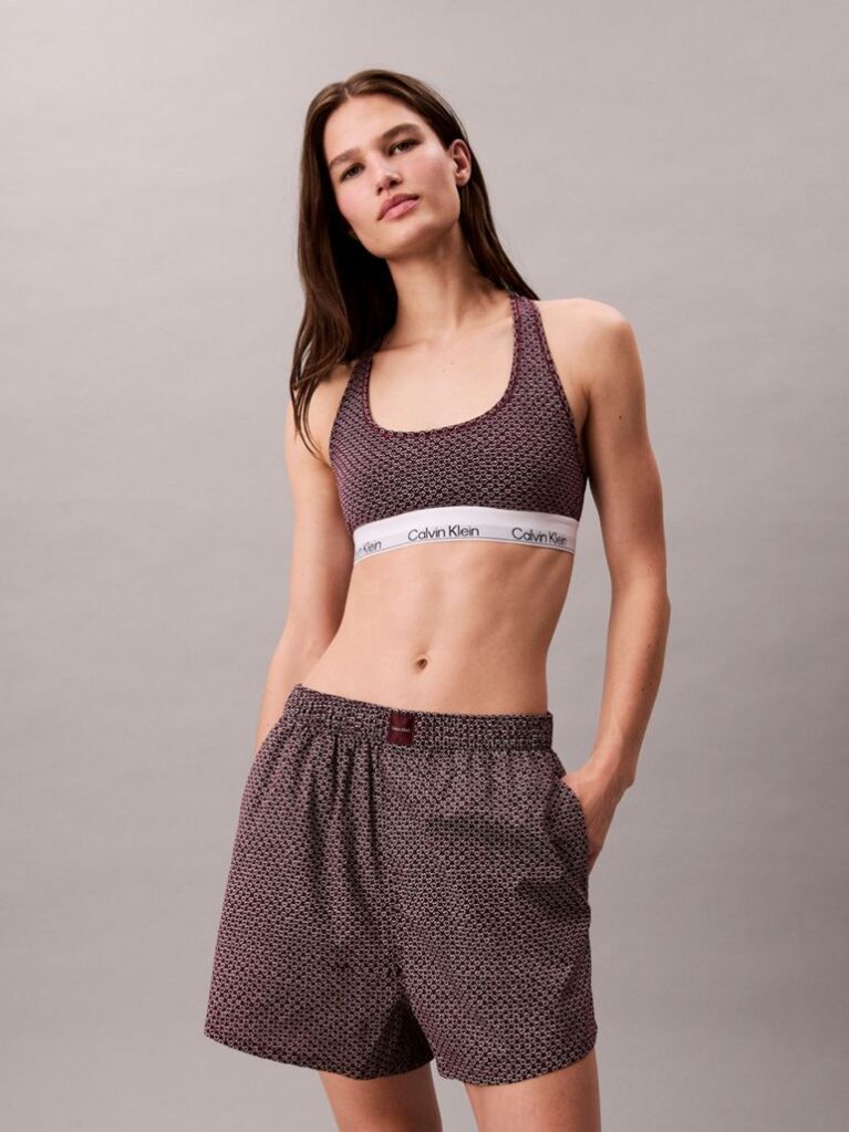 Red Unlined Bralette - Icon Cotton Modal  Women