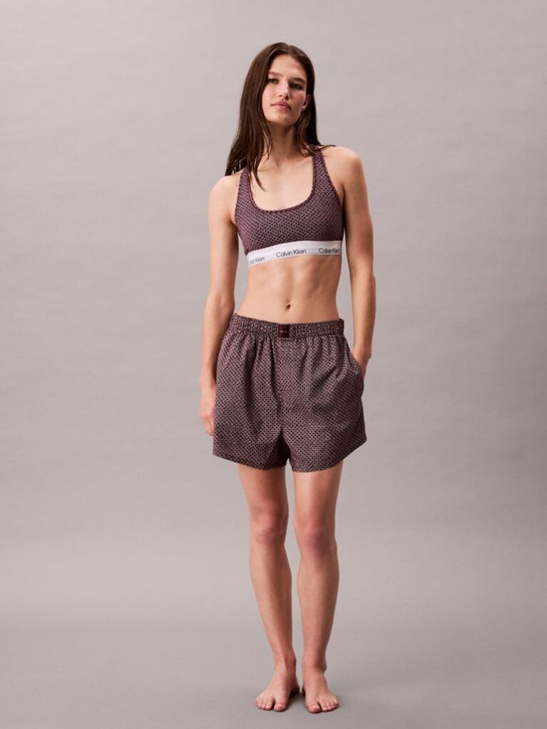 Red Unlined Bralette - Icon Cotton Modal  Women