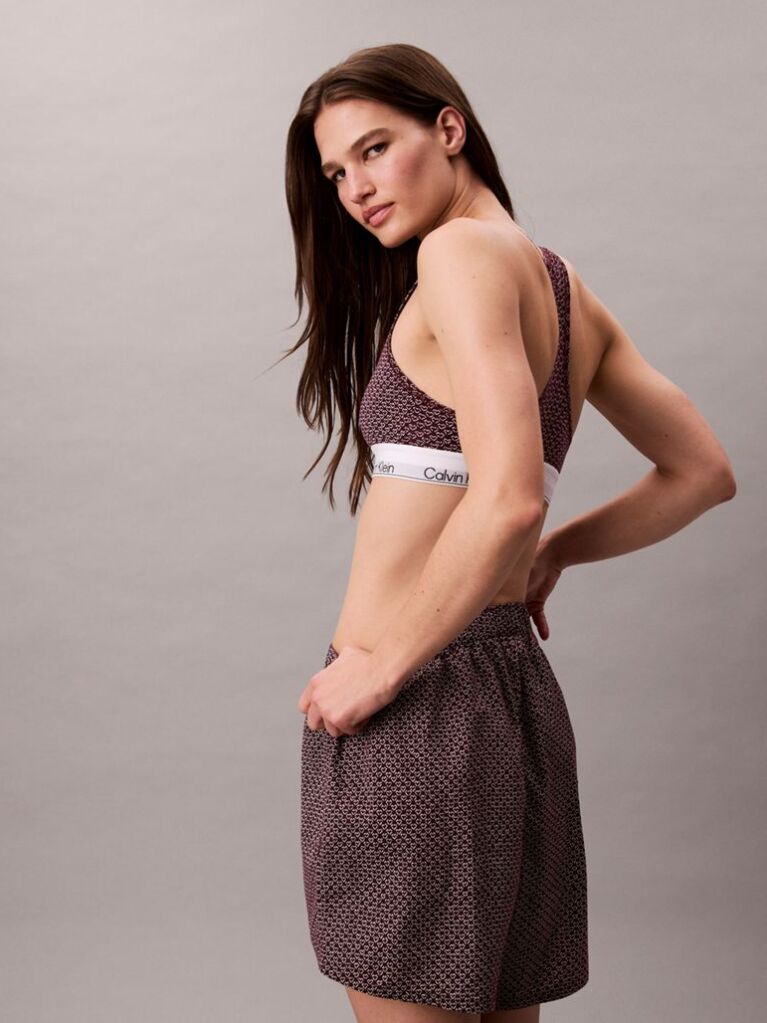 Red Unlined Bralette - Icon Cotton Modal  Women