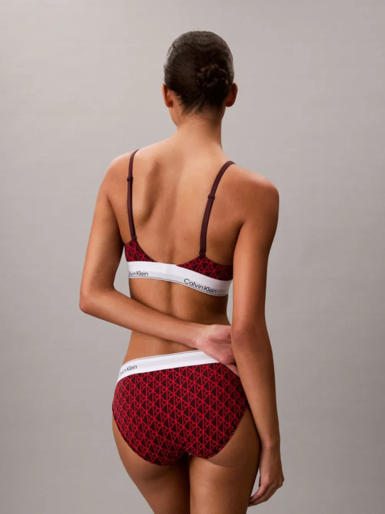 Rosu Sutien Bralette Triunghi Usor Captusit - Icon Cotton Modal  Femei