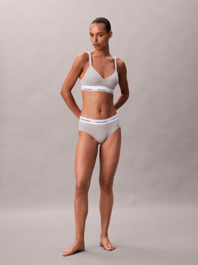Gri Sutien Tip Bralette Cu Sustinere - Icon Cotton Modal  Femei