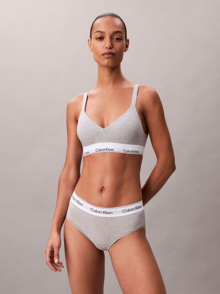 Gri Sutien Tip Bralette Cu Sustinere - Icon Cotton Modal  Femei