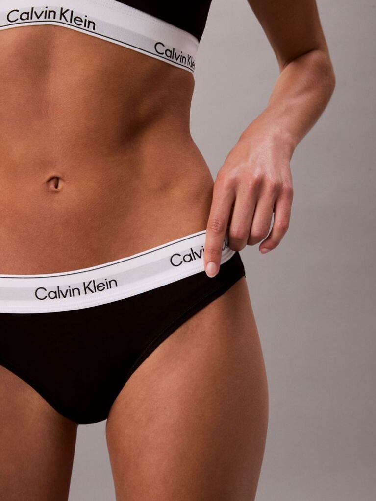 Negru Chiloti Tip Bikini – Icon Cotton Modal  Femei