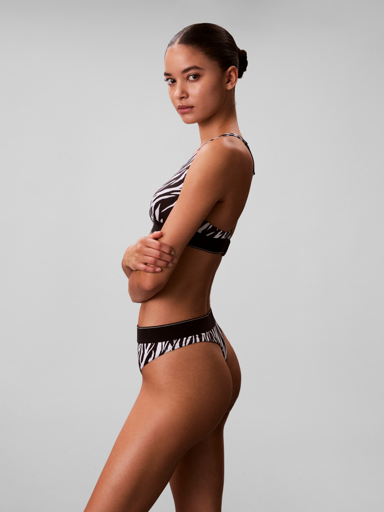 Multi Triangle Bralette - Graphic Monogram Microfibre Stretch  Women