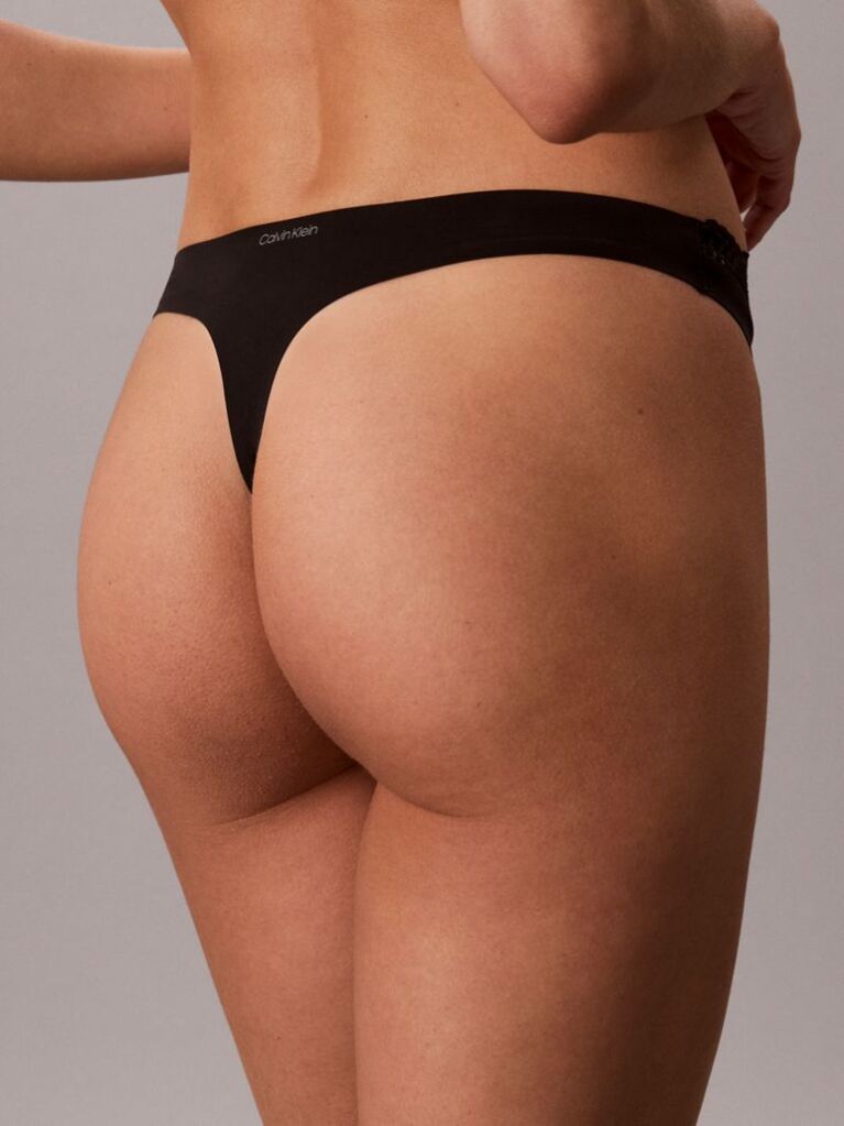 Negru Chiloti Tanga - Perfectly Fit Lace  Femei