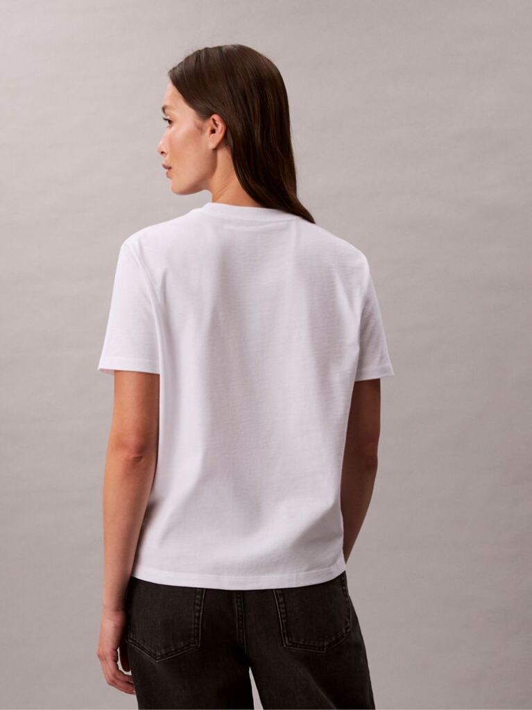 Alb Tricou Classic Monogram Cu Paiete  Femei