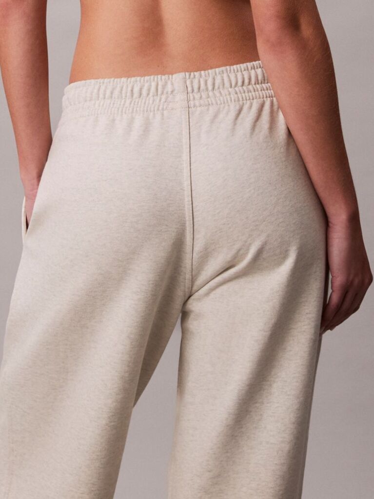 Bej Pantaloni Jogger Din Bumbac Terry Cu Monograma  Femei
