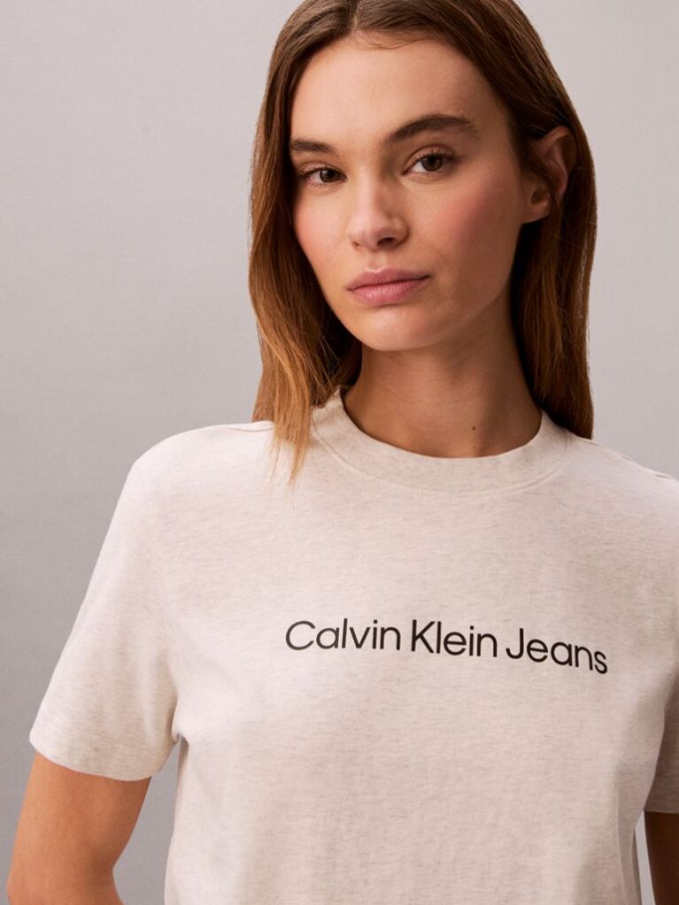 Bej Tricou Cu Maneca Scurta  Femei