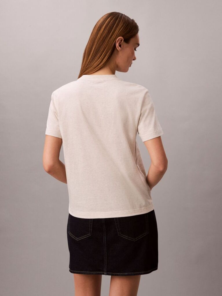 Bej Tricou Cu Maneca Scurta  Femei