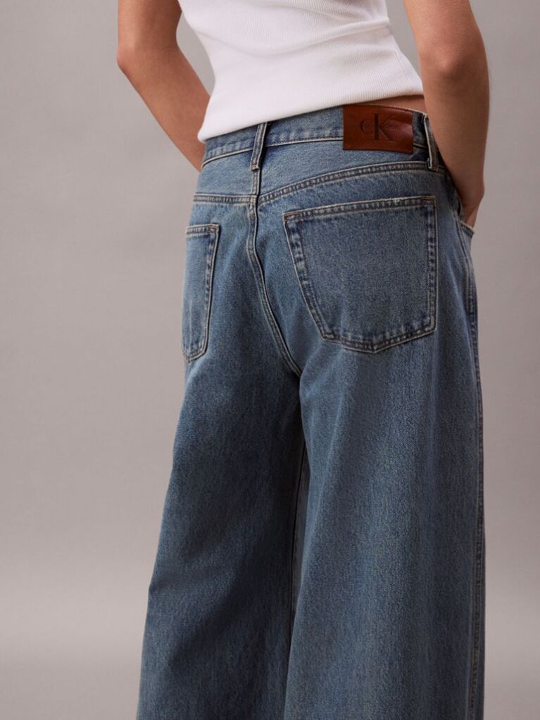 Denim Blugi Cu Croiala Ultra Larga  Femei