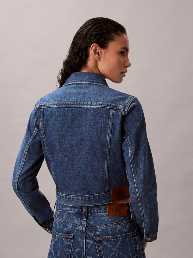 Denim Jacheta Denim 90S Cropped  Femei