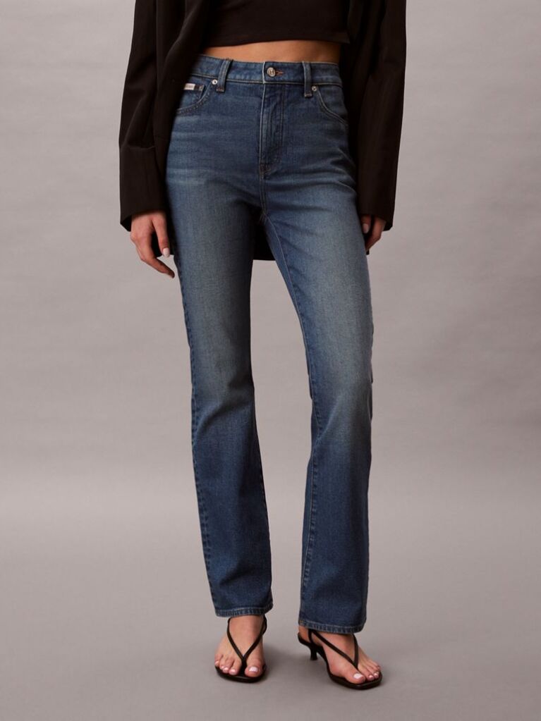 Denim Blugi Skinny Cu Croiala Usor Evazata  Femei