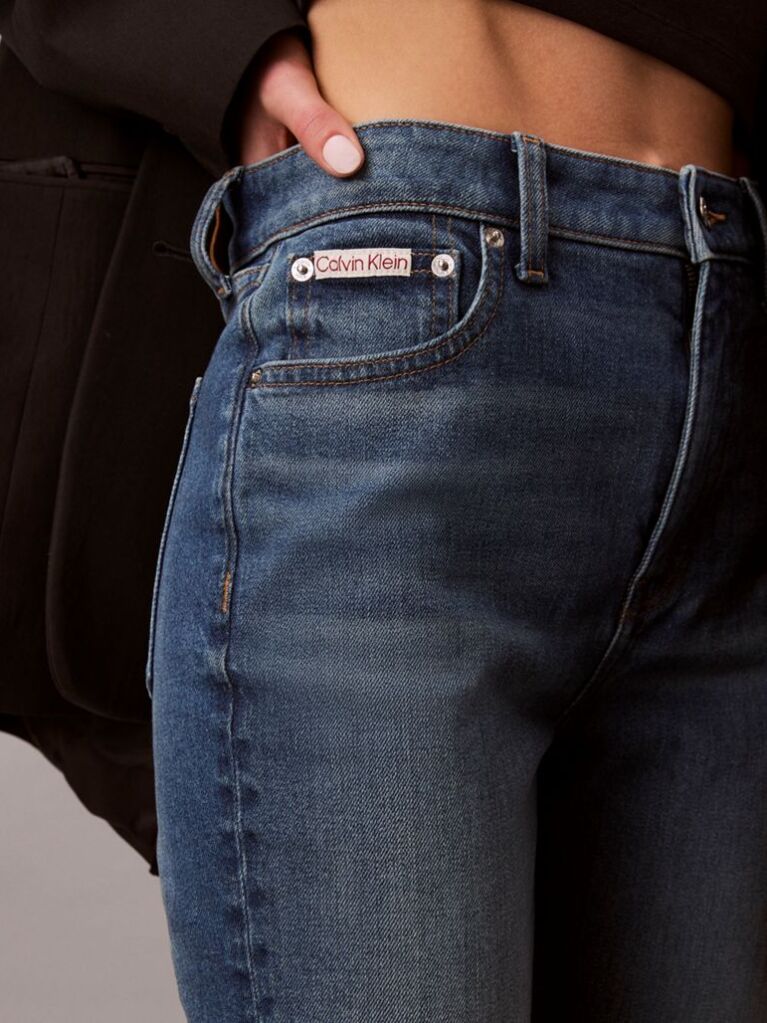 Denim Blugi Skinny Cu Croiala Usor Evazata  Femei
