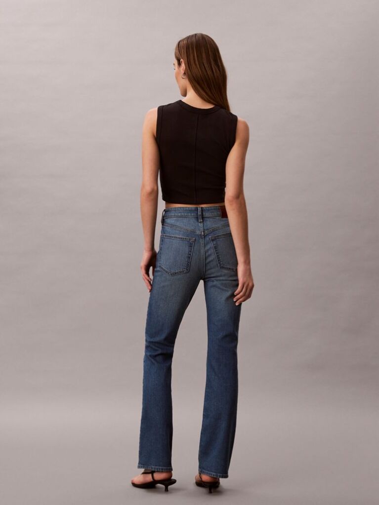 Denim Blugi Skinny Cu Croiala Usor Evazata  Femei