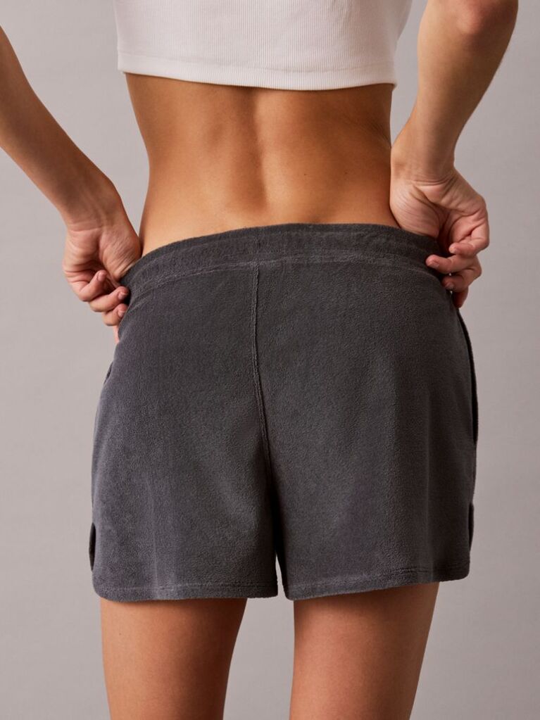 Gri Pantaloni Scurti Model Dolphin Din Material Frotir  Femei