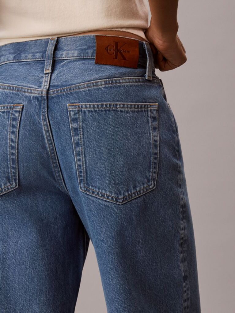 Denim Blugi Cu Croiala Wide Leg  Femei