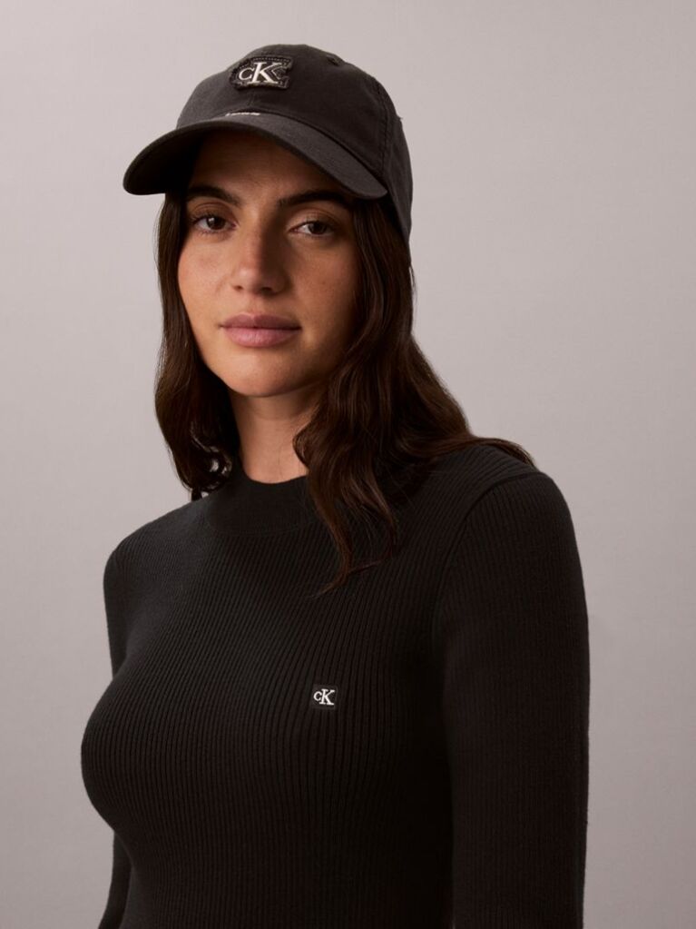 Negru Rochie Mini Evazata Din Bumbac Reiat  Femei