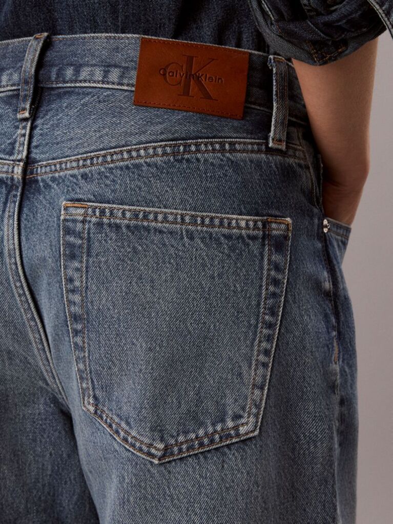 Denim Blugi Cu Croiala Larga  Femei