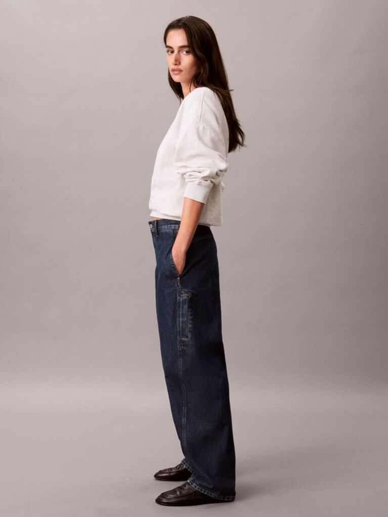 Denim Blugi Cargo Relaxati Cu Croiala Barrel  Femei
