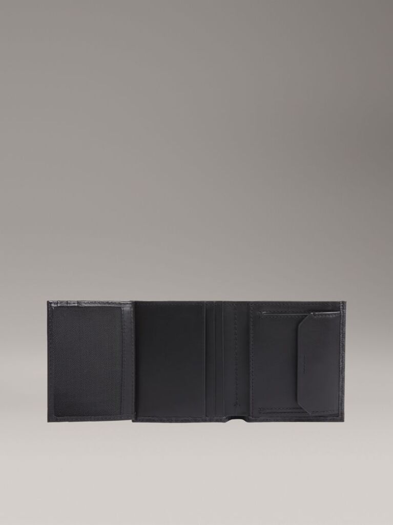 Black Trifold Wallet  Men