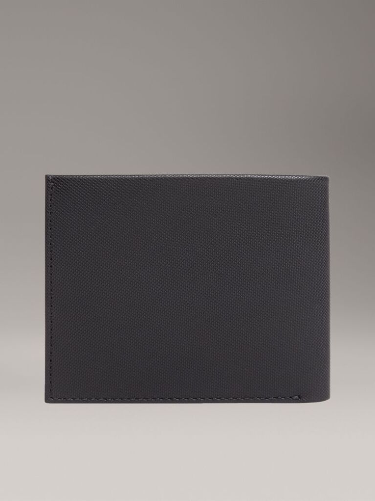 Black Leather RFID Billfold Wallet  Men
