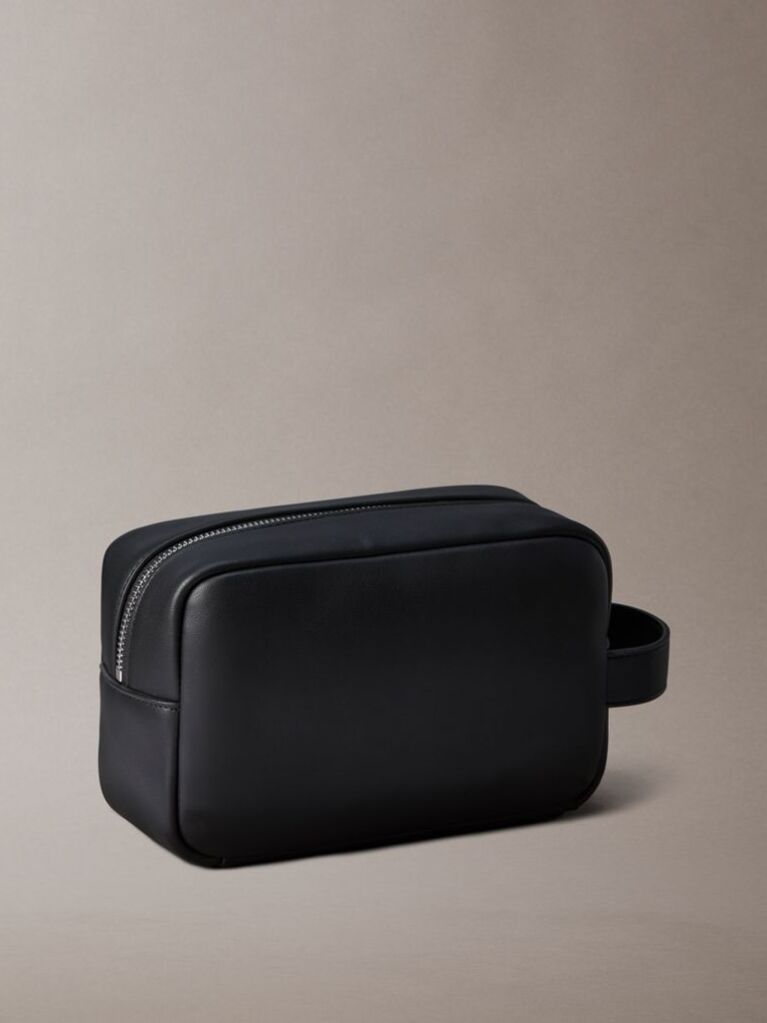 Negru Trusa De Cosmetice Cu Logo Signature  Barbati
