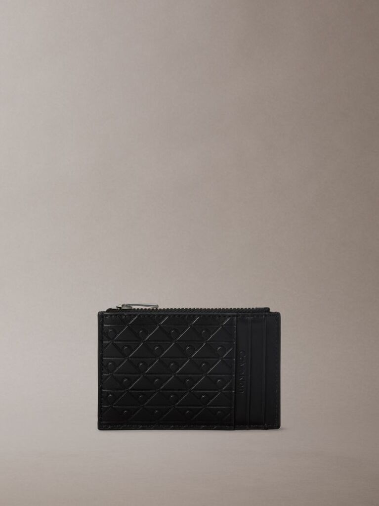 Negru Portcard Cu Logo Emblematic Imprimat Pe Toata Suprafata  Barbati