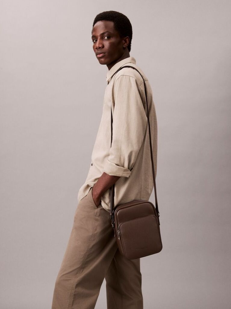 Brown Small Crossbody Bag  Men