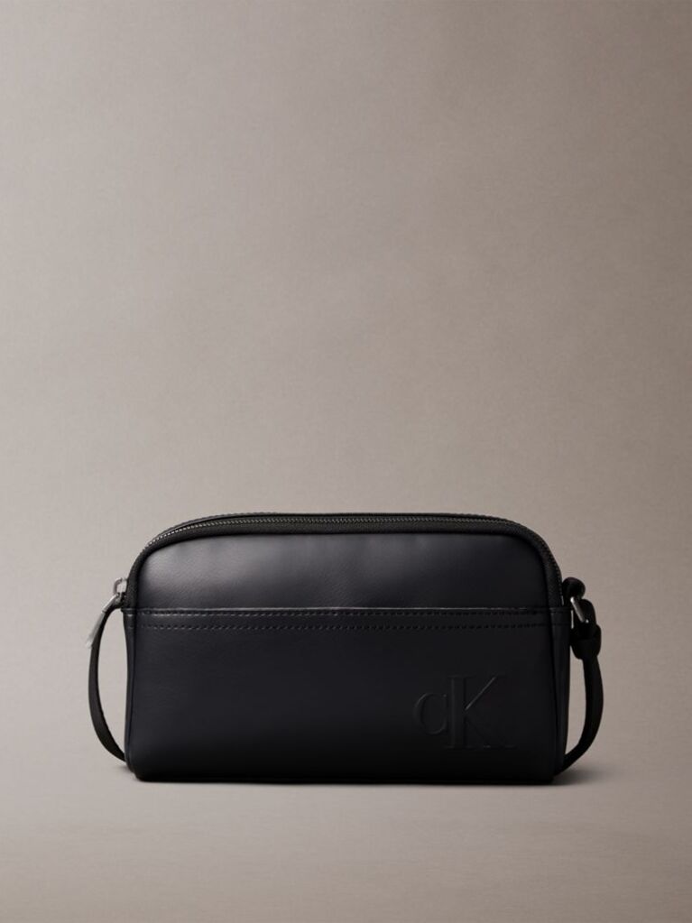 Negru Geanta Compacta Cu Logo CK Embosat  Barbati