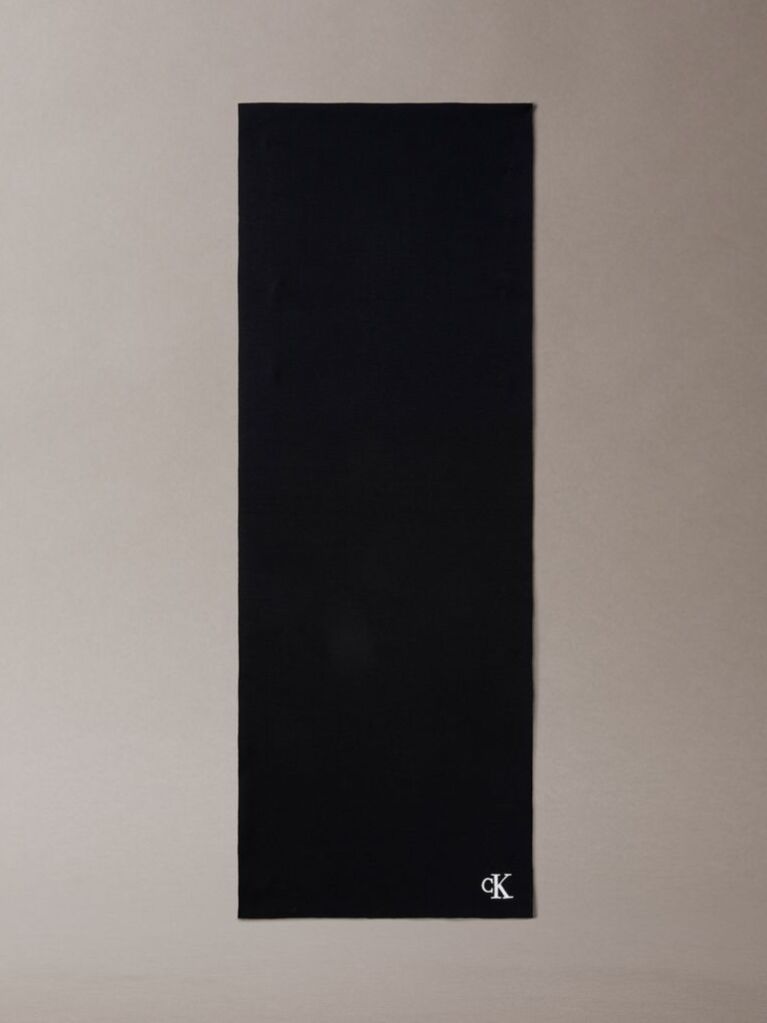 Negru Fular Cu Logo Signature  Barbati