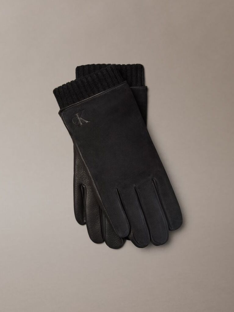 Negru Manusi Din Piele Moale Compatibile Cu Ecranele Tactile  Barbati