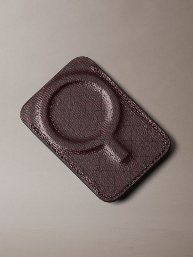Rosu Breloc Cu Logo Monogram Si Portcard  Femei