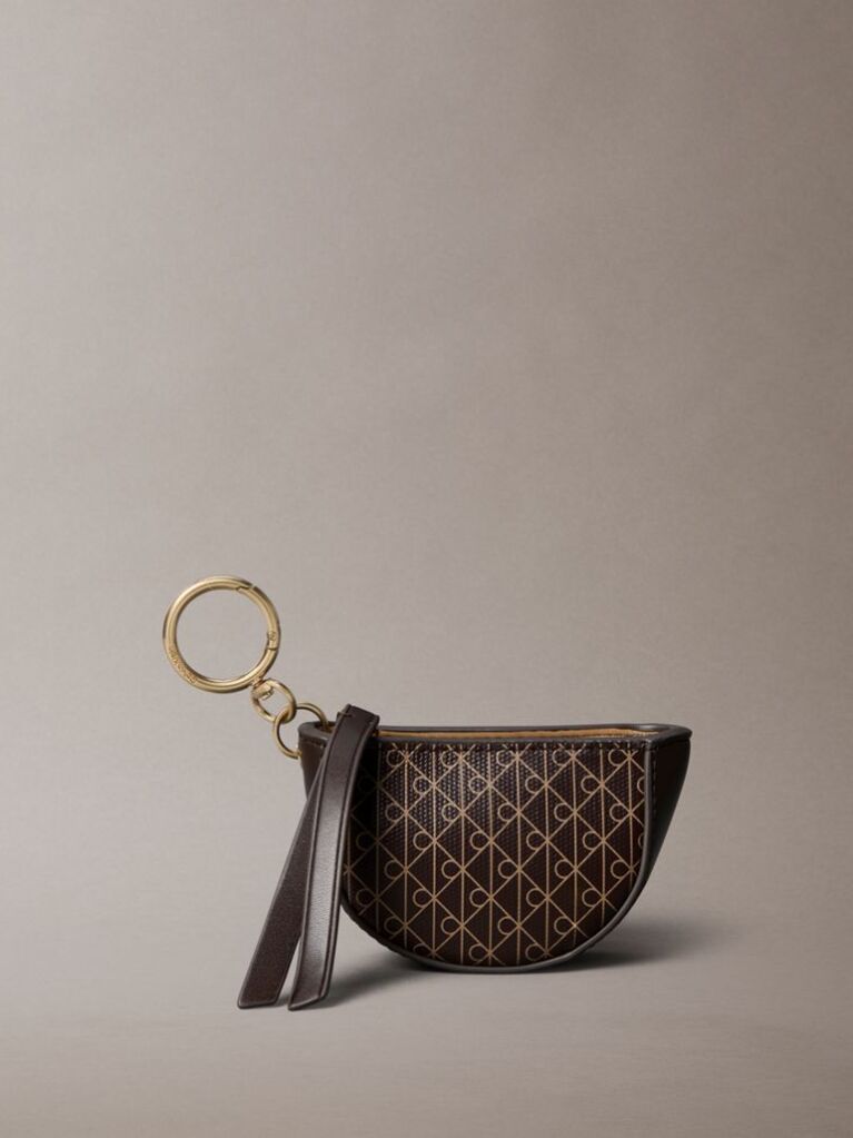 Maro Charm Pentru Geanta Mini Pouch Cu Fermoar Si Emblema Logo  Femei