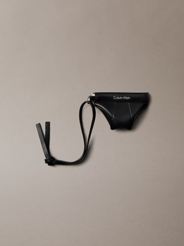 Negru Mini Charm In Forma De Slip Cu Logo  Femei