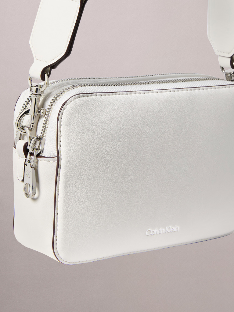Alb Geanta Stucturata Crossbody Convertibila Cu 2 Bretele  Femei