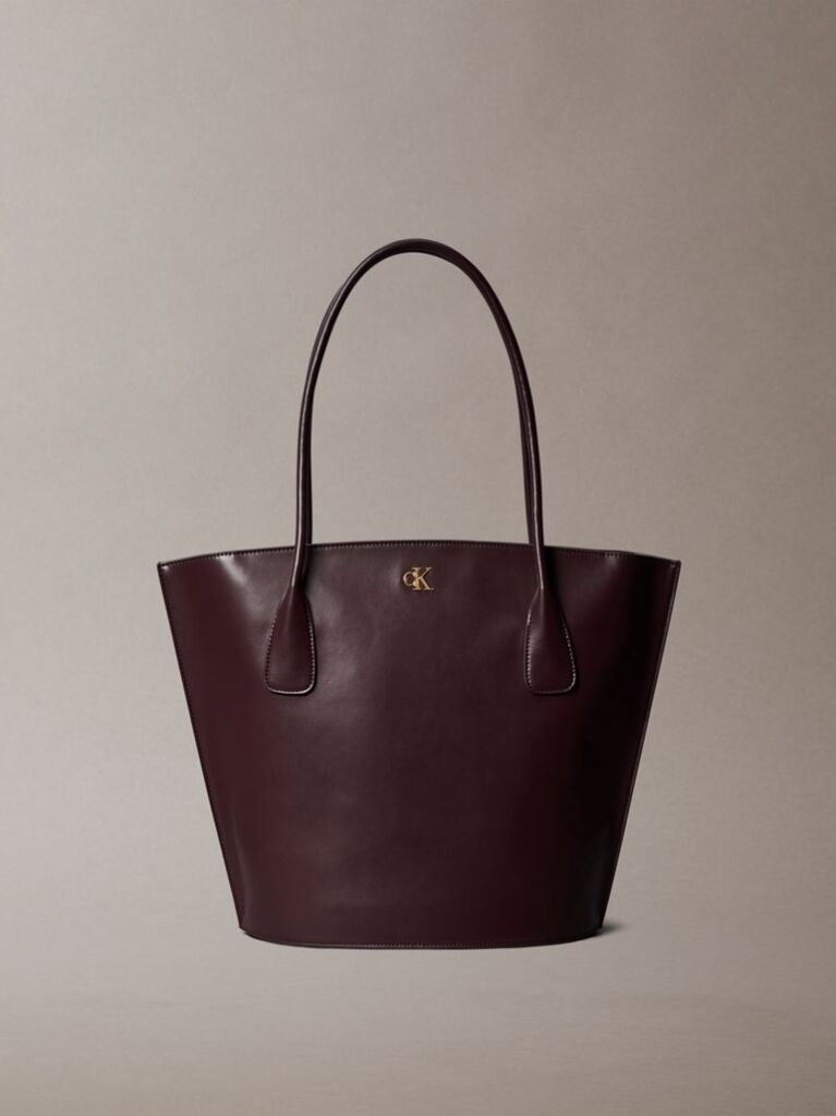 Rosu Geanta Tote Cu Logo Monogram Si Accesorii Metalice  Femei