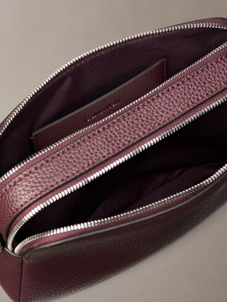 Rosu Geanta Crossbody Cu 2 Barete Si Logo  Femei