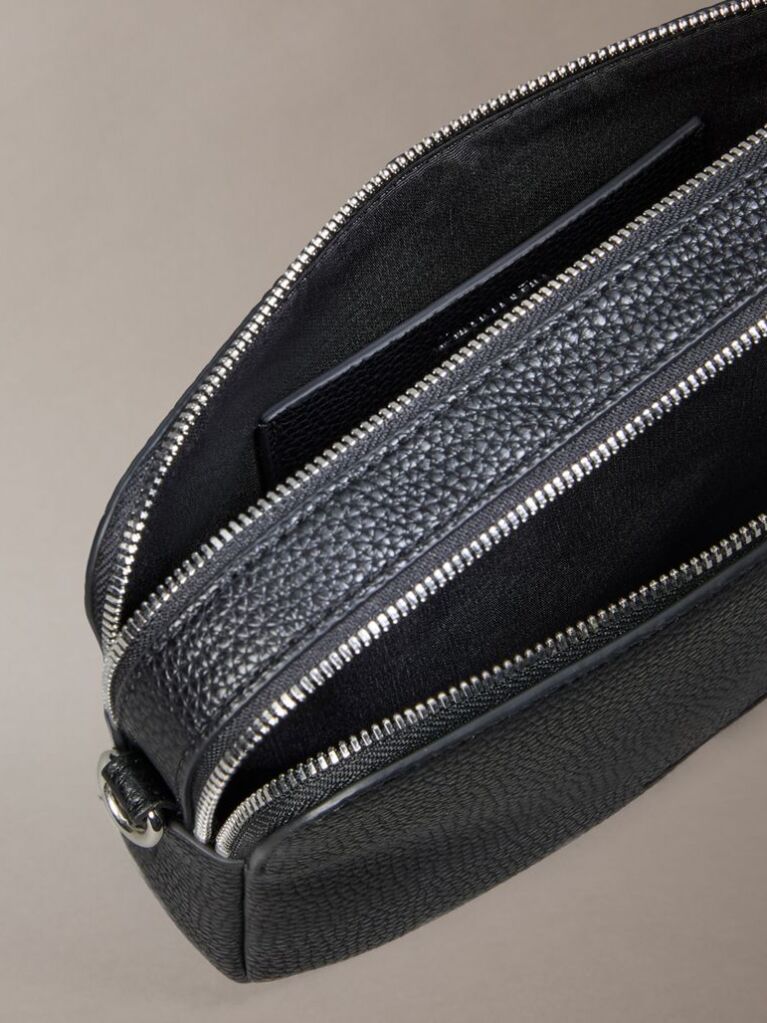 Negru Geanta Crossbody Cu 2 Barete Si Logo  Femei
