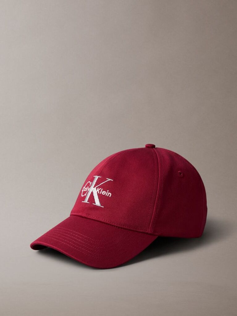 Rosu Sapca Baseball Cu Logo Monogram Brodat  Barbati