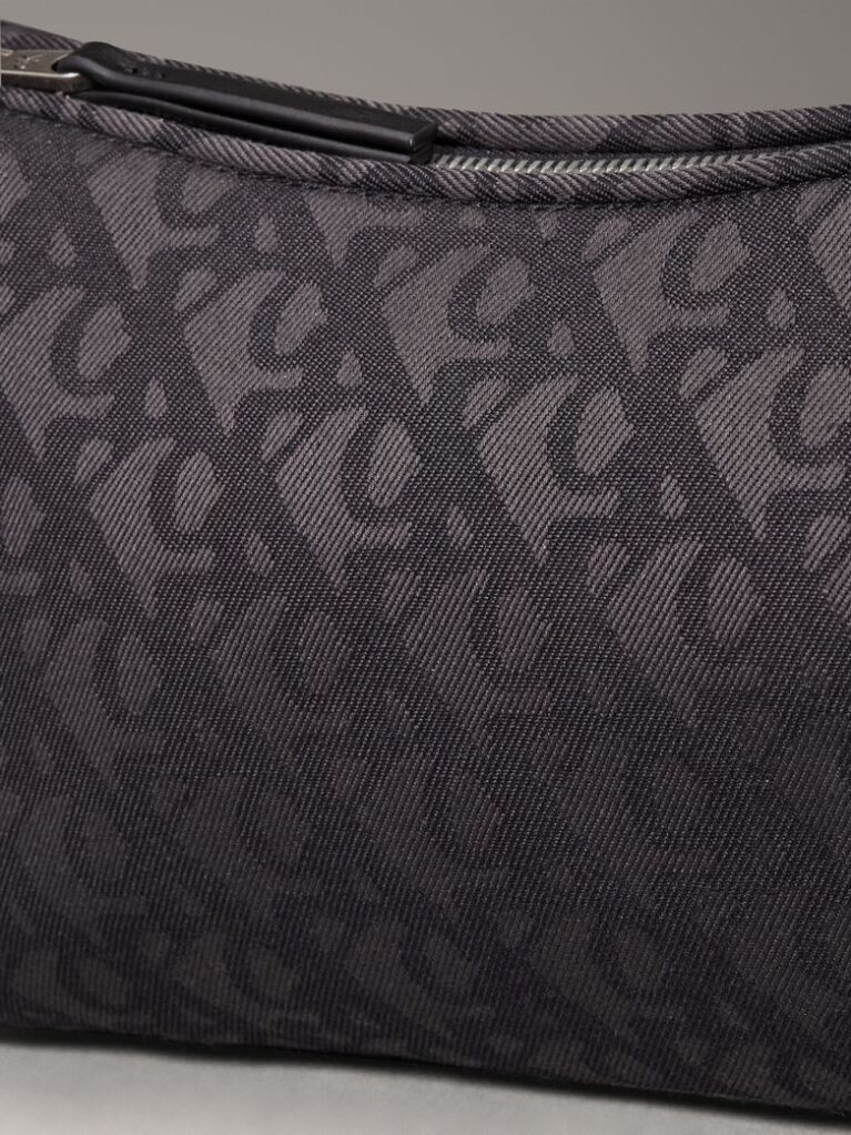 Negru Geanta De Umar Jacquard Cu Logo  Femei
