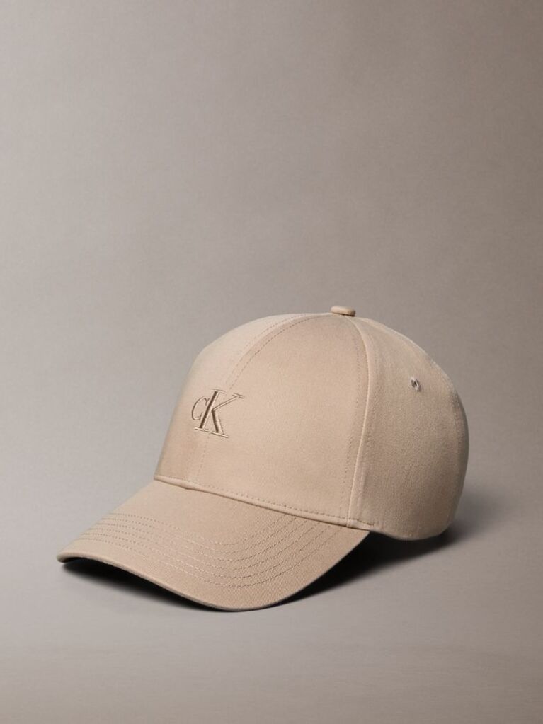 Beige Twill Logo Cap  Women