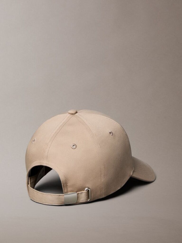 Beige Twill Logo Cap  Women